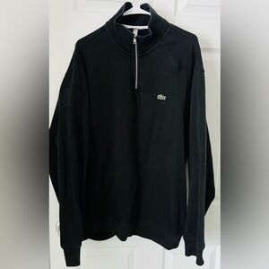 Lacoste Men's Black Zip-Up Sweater